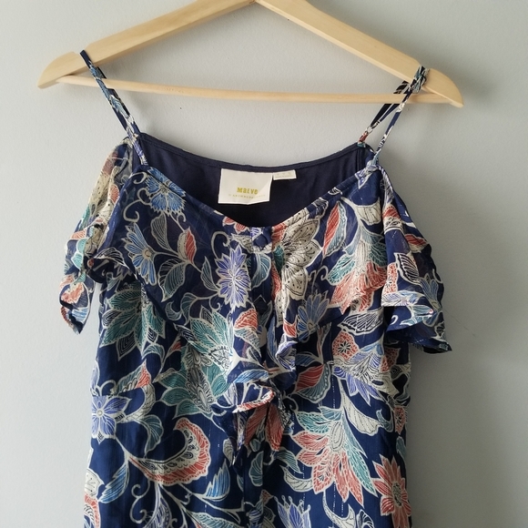 Anthropologie Maeve Mariposa Ruffled Top 2 - Picture 6 of 13